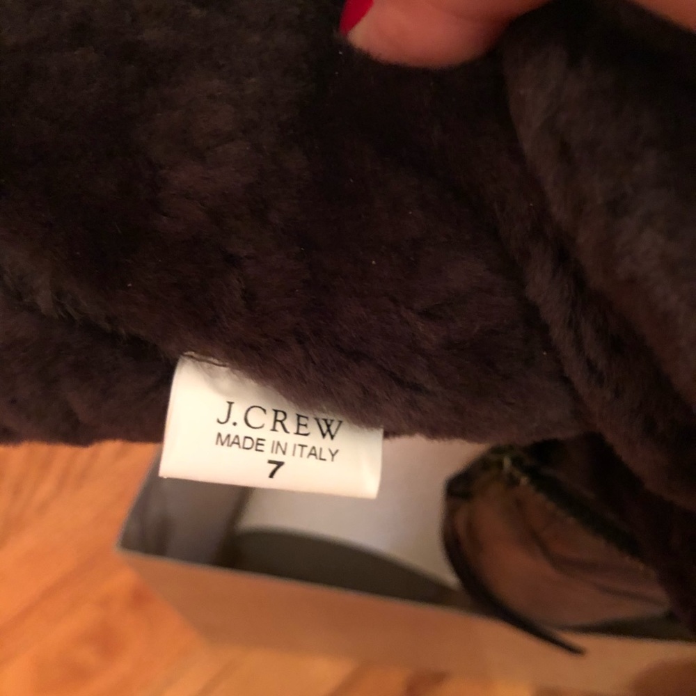 J Crew Charley Shearling Wedge Boots - Picture 7 of 11